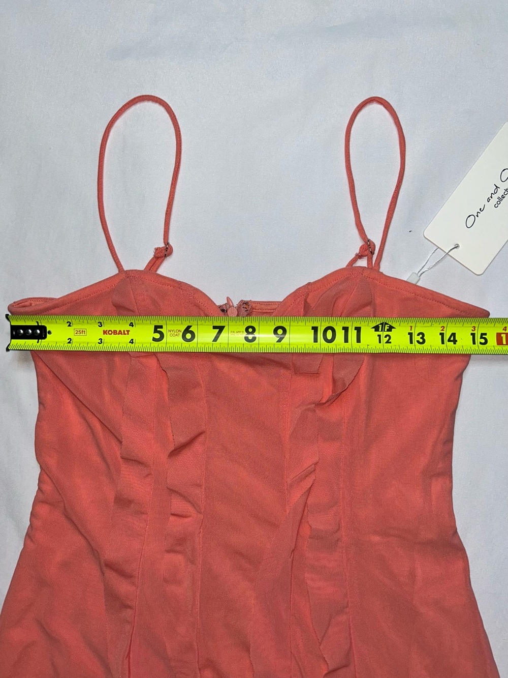 One & Only NWT Watermelon Pink Maxi Dress Spaghetti Strap Slip Dress L - Picture 3 of 8